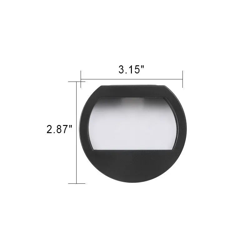 Outdoor Solar Round Square LED Waterproof Patio Step Light Cuvalon