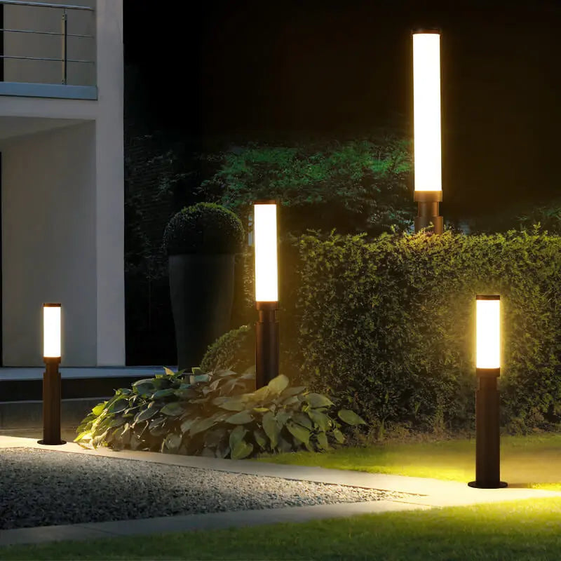 Modern Acrylic Waterproof Creative Lipstick Design LED Outdoor Lawn Floor Lamp Cuvalon