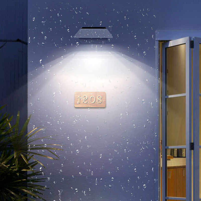 Solar UFO Shape Design Fence Light LED Outdoor Wall Sconce Lamp Cuvalon