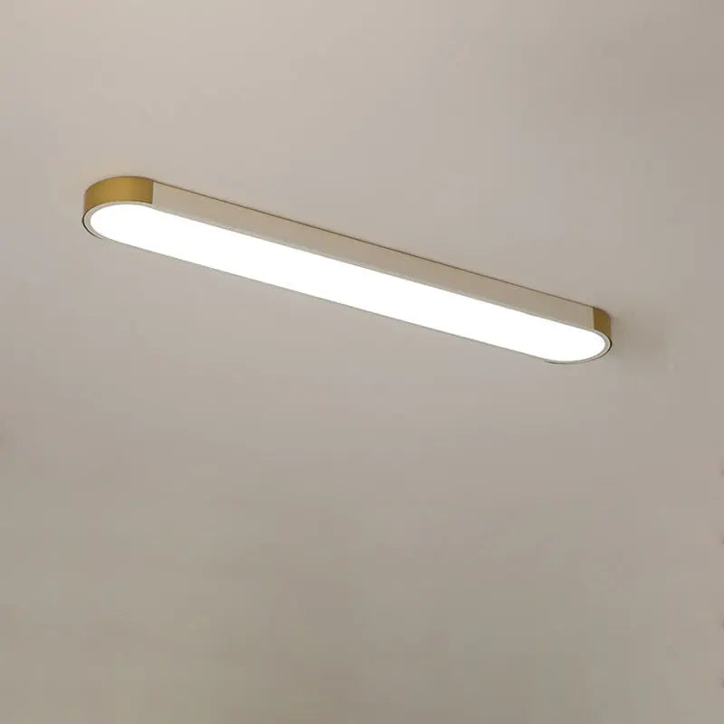 Modern Minimalist Rectangular Ring LED Flush Mount Ceiling Light Cuvalon
