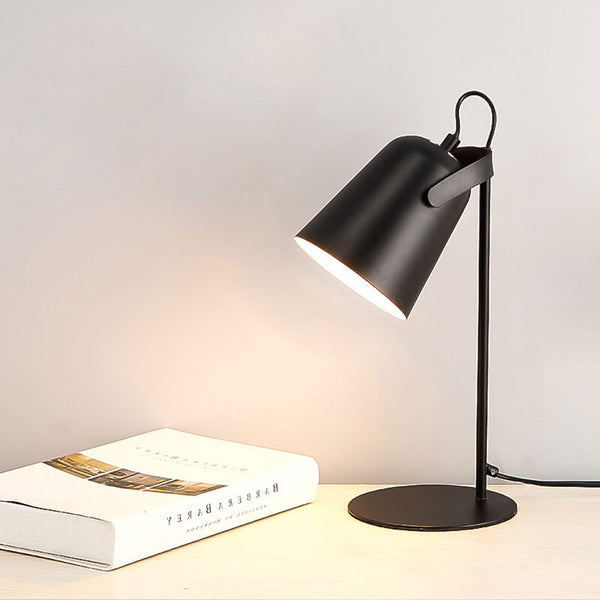 Nordic Macaron Color Creative Iron Bucket Design 1-Light Table Lamp Cuvalon