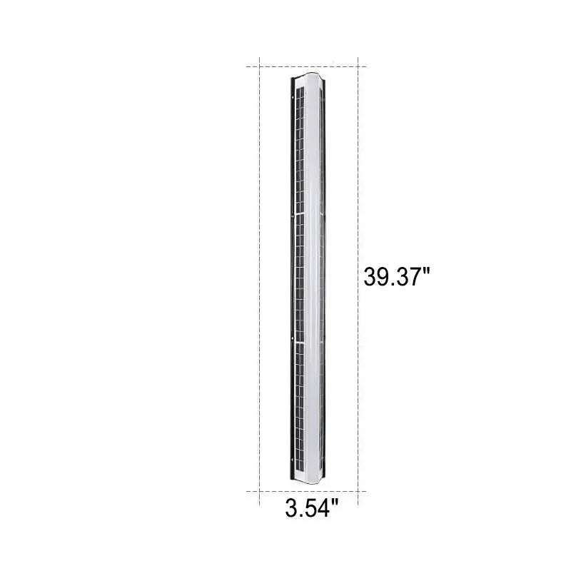 Modern Long Acrylic Solar LED Waterproof Outdoor Garden Wall Light Cuvalon