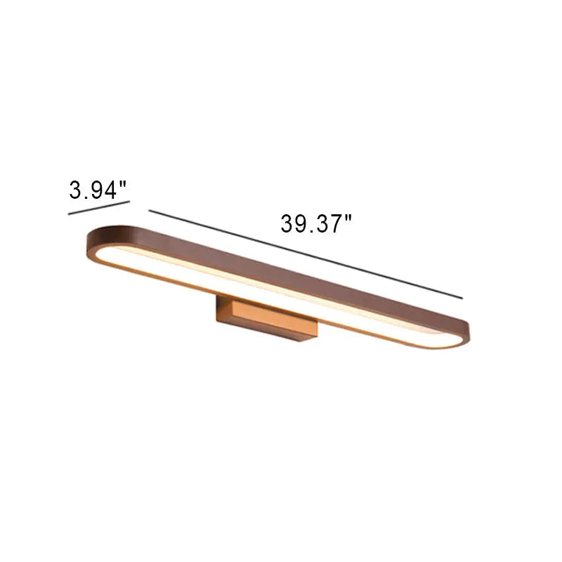 European Minimalist Circular Aluminum Vanity Light LED Mirror Front Wall Sconce Lamp Cuvalon