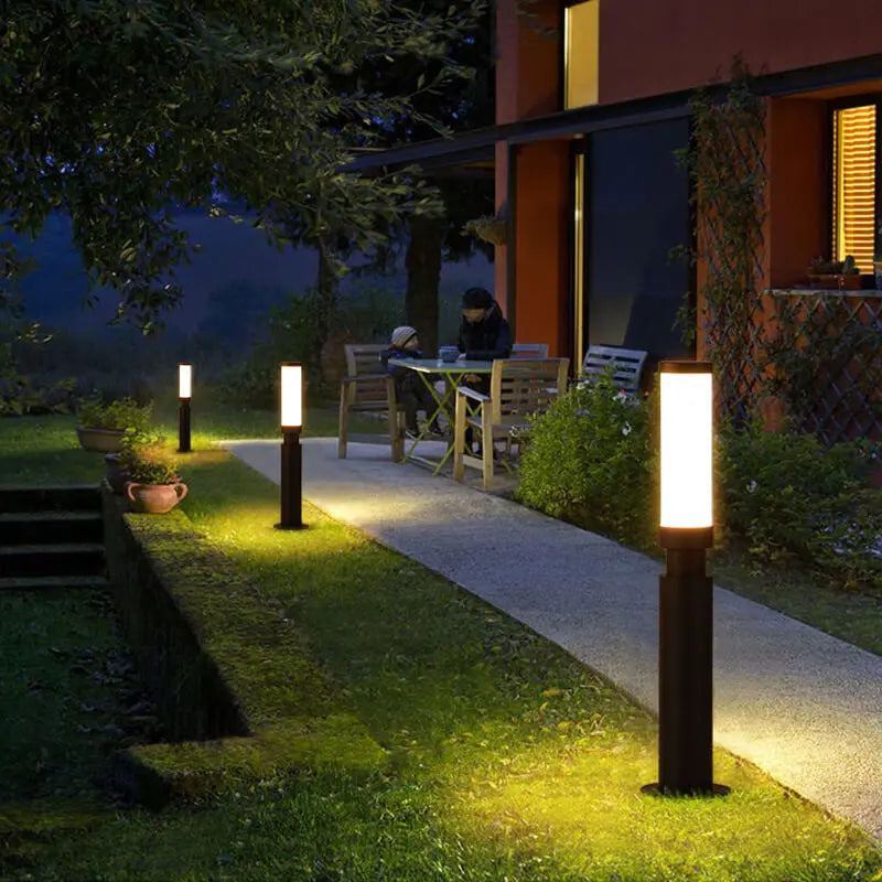 Modern Acrylic Waterproof Creative Lipstick Design LED Outdoor Lawn Floor Lamp Cuvalon