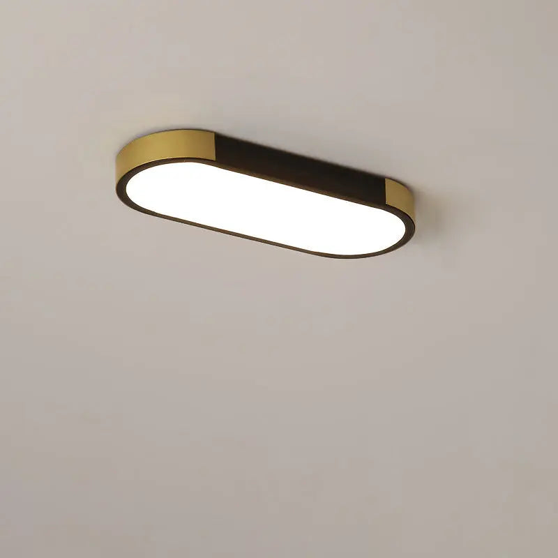 Modern Minimalist Rectangular Ring LED Flush Mount Ceiling Light Cuvalon