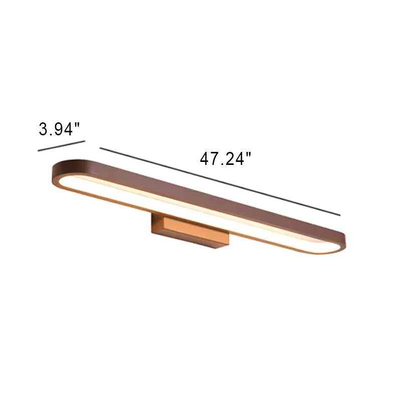 European Minimalist Circular Aluminum Vanity Light LED Mirror Front Wall Sconce Lamp Cuvalon