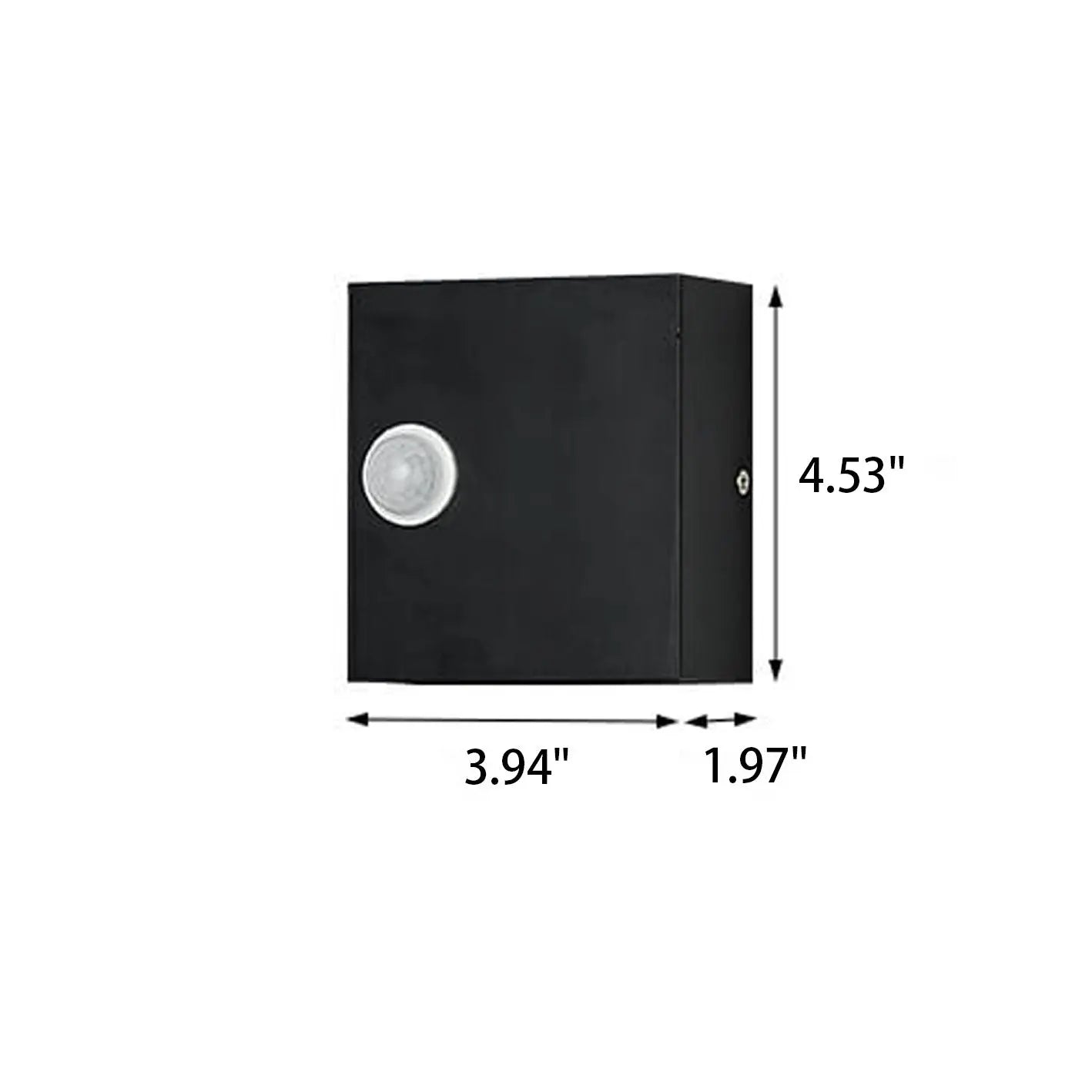 Modern Simple Square LED Body Sensor Wall Sconce Lamp Cuvalon