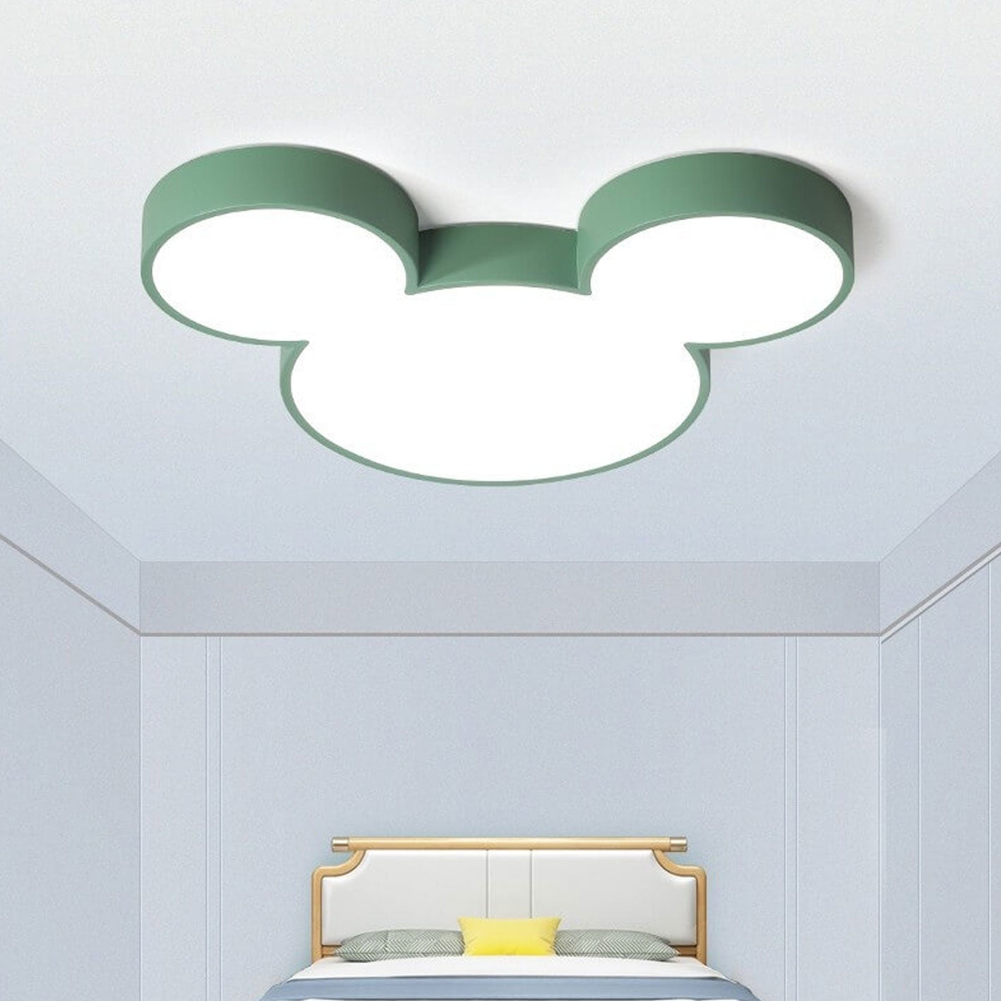 Mouse Cartoon Slim LED Flush Mount Ceiling Light Cuvalon