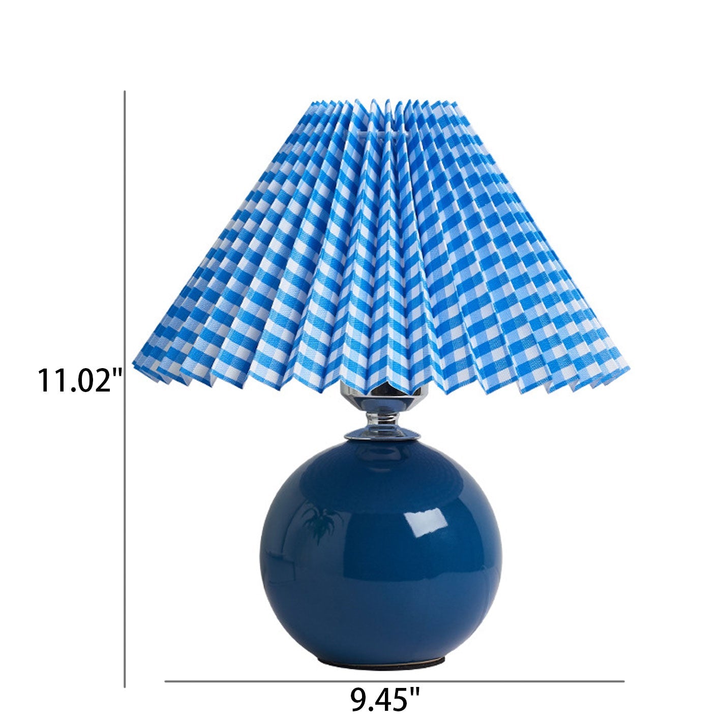 Nordic Minimalist Ceramic Pleated 1-Light Table Lamp Cuvalon