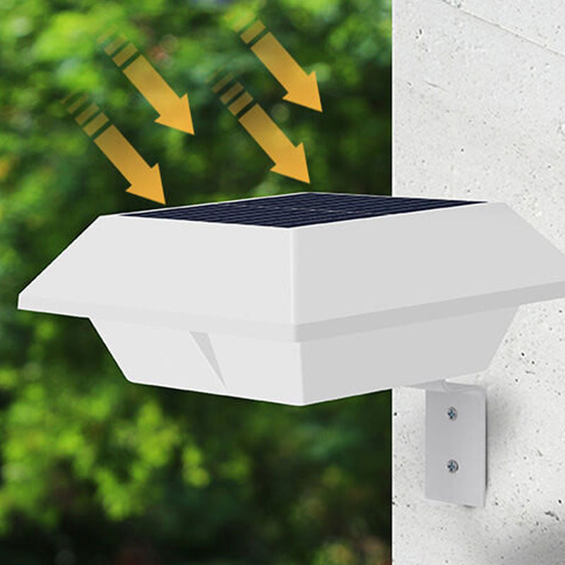 Solar UFO Shape Design Fence Light LED Outdoor Wall Sconce Lamp Cuvalon