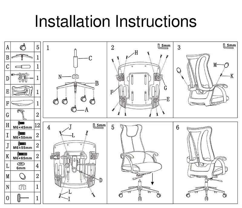 Modern Ergonomic High Back Leather Plywood & Metal Office Chair Executive Swivel Desk Chair With Headrest Lumbar Support Adjustable Rolling Computer Chair Cuvalon