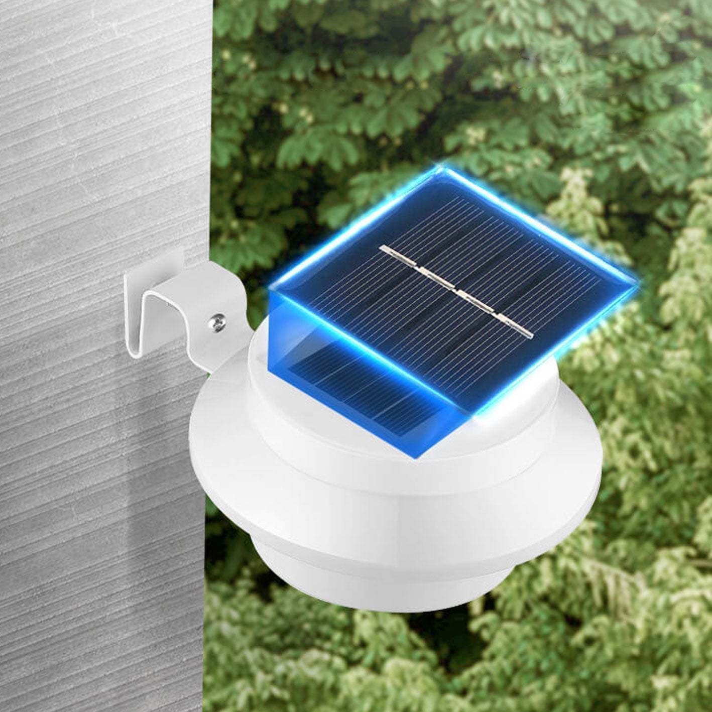 Solar Cylinder LED Outdoor Waterproof Fence Wall Sconce Lamp Cuvalon