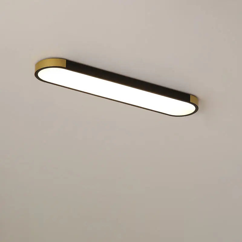 Modern Minimalist Rectangular Ring LED Flush Mount Ceiling Light Cuvalon