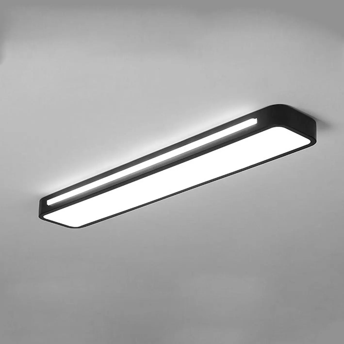 Nordic Minimalist Long LED Flush Mount Ceiling Light Cuvalon