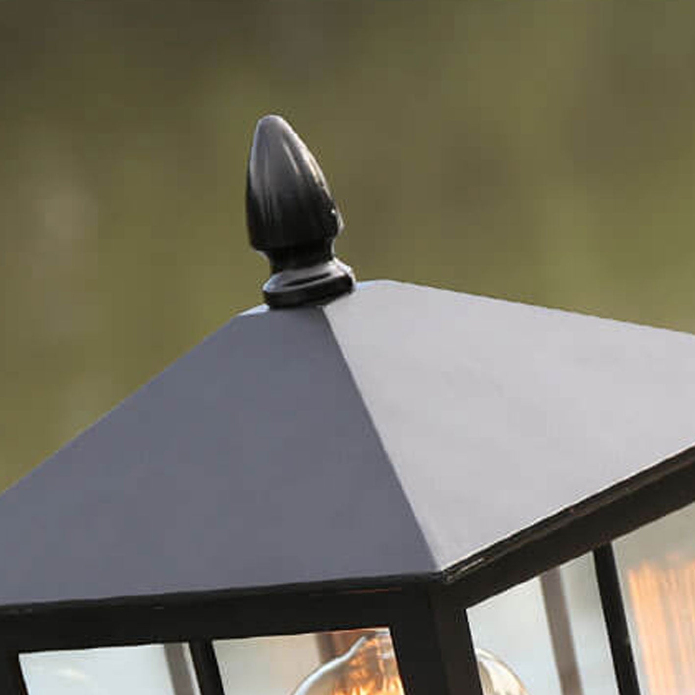European Outdoor Column Lantern Waterproof  Rustproof 1-Light Patio Light Cuvalon