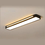 Nordic Minimalist Long LED Flush Mount Ceiling Light Cuvalon