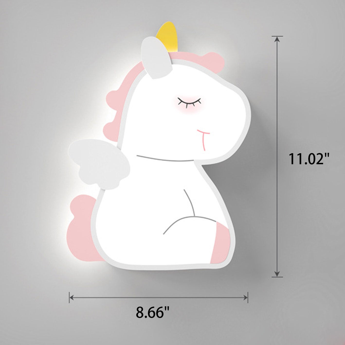 Creative Cartoon Rabbit Unicorn Kids LED Wall Sconce Lamp Cuvalon