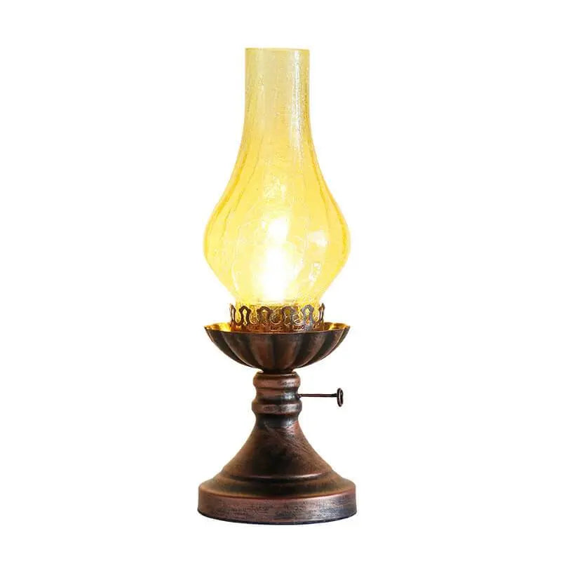 Vintage Antique Kerosene Oil Lamp 1-Light Table Lamp Cuvalon