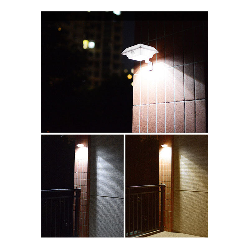 Solar UFO Shape Design Fence Light LED Outdoor Wall Sconce Lamp Cuvalon