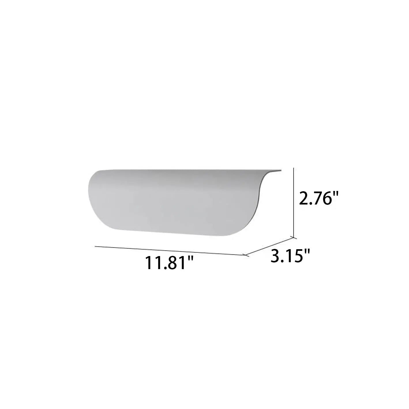 Modern Outdoor Curved  Waterproof LED Garden Wall Sconce Lamp Cuvalon