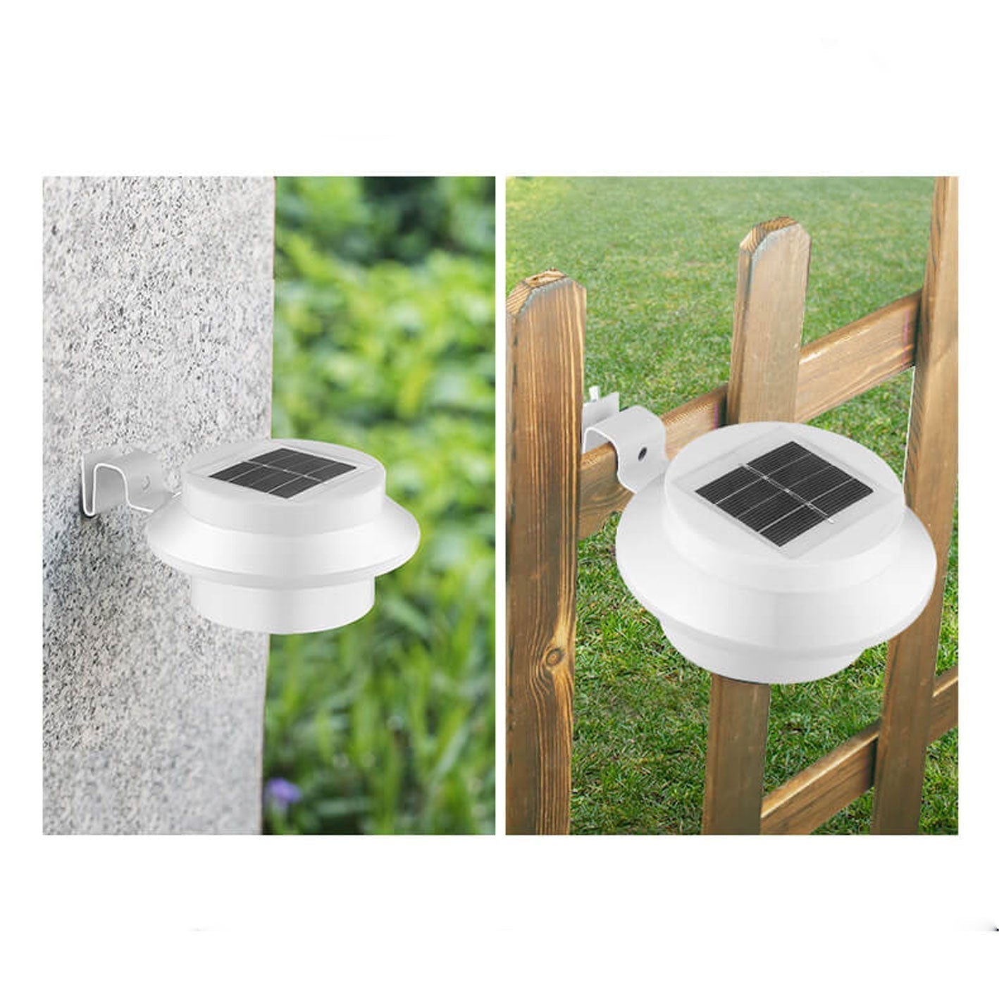 Solar Cylinder LED Outdoor Waterproof Fence Wall Sconce Lamp Cuvalon