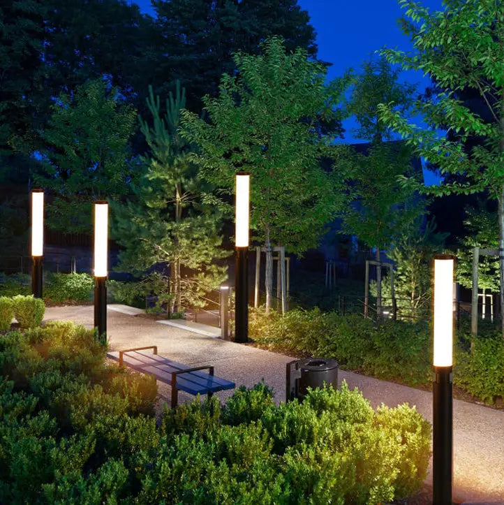 Modern Acrylic Waterproof Creative Lipstick Design LED Outdoor Lawn Floor Lamp Cuvalon