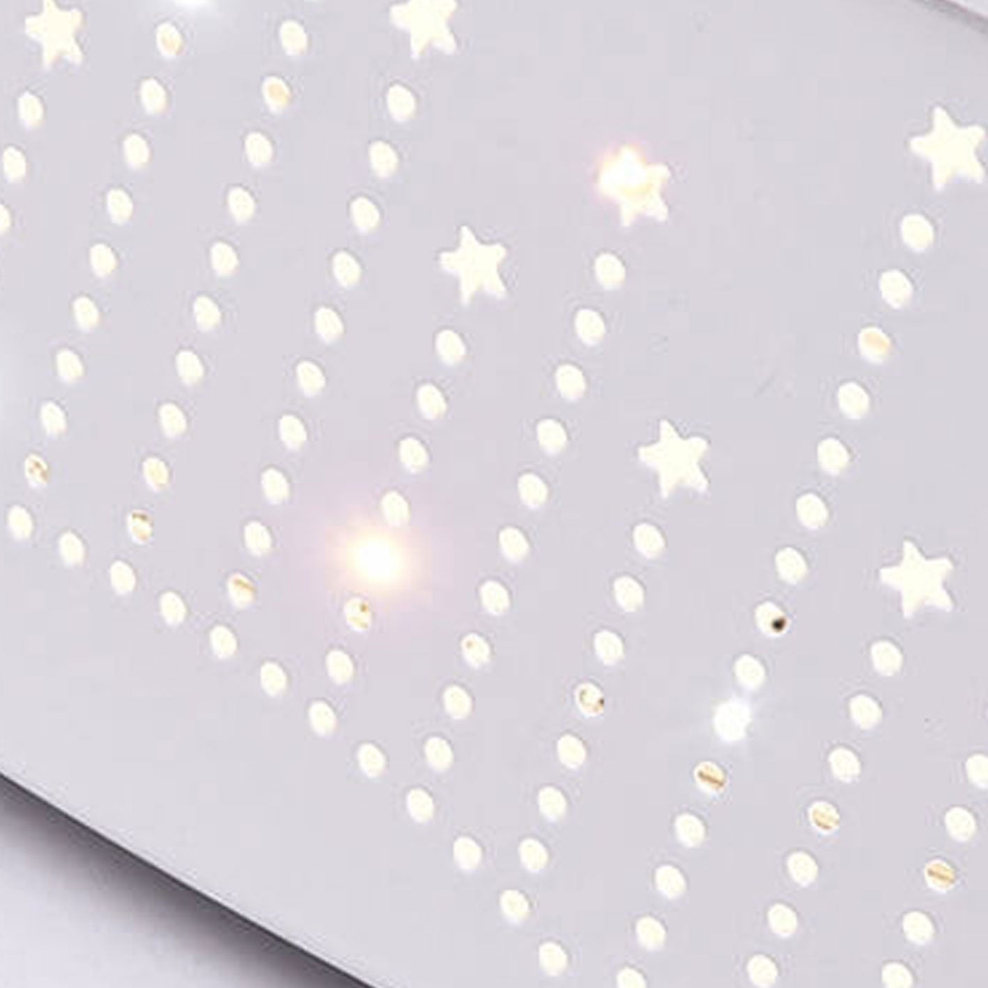 Modern Minimalist Starry Sky Round Children's LED Flush Mount Ceiling Light Cuvalon