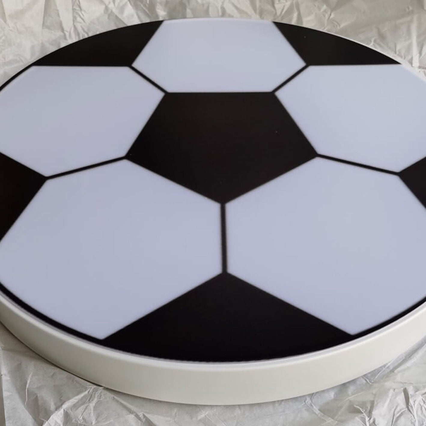 Cartoon Creative Round Football LED Kids Flush Mount Ceiling Light Cuvalon