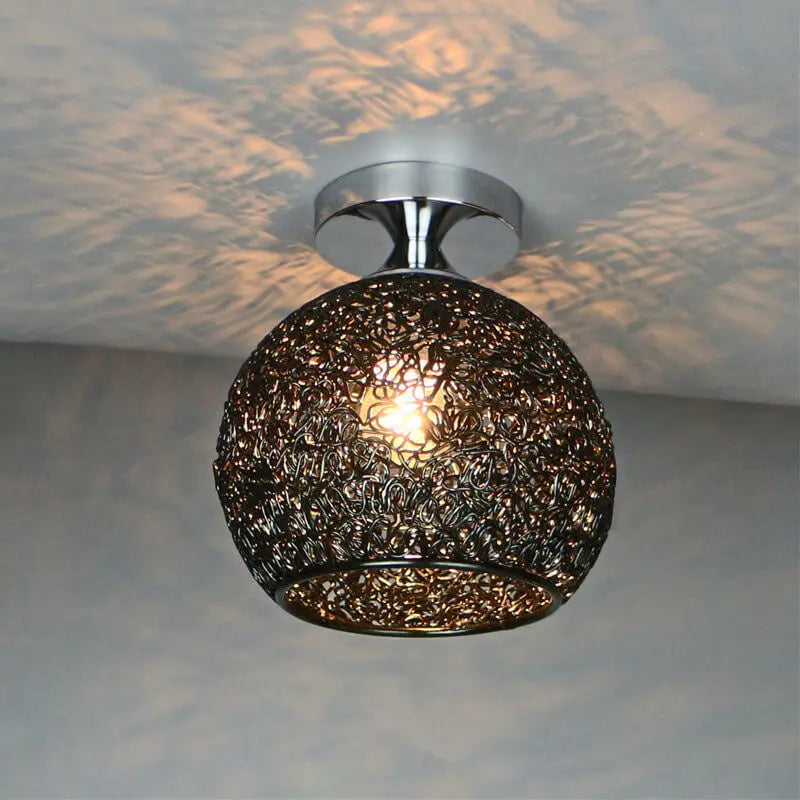 Modern Colorful 1-Light Dome Semi-Flush Mount Light Cuvalon