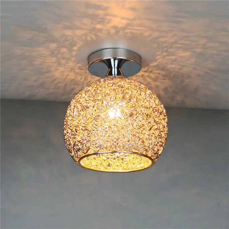 Modern Colorful 1-Light Dome Semi-Flush Mount Light Cuvalon
