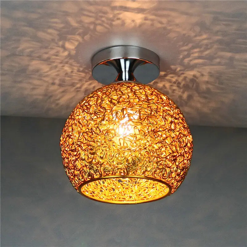 Modern Colorful 1-Light Dome Semi-Flush Mount Light Cuvalon