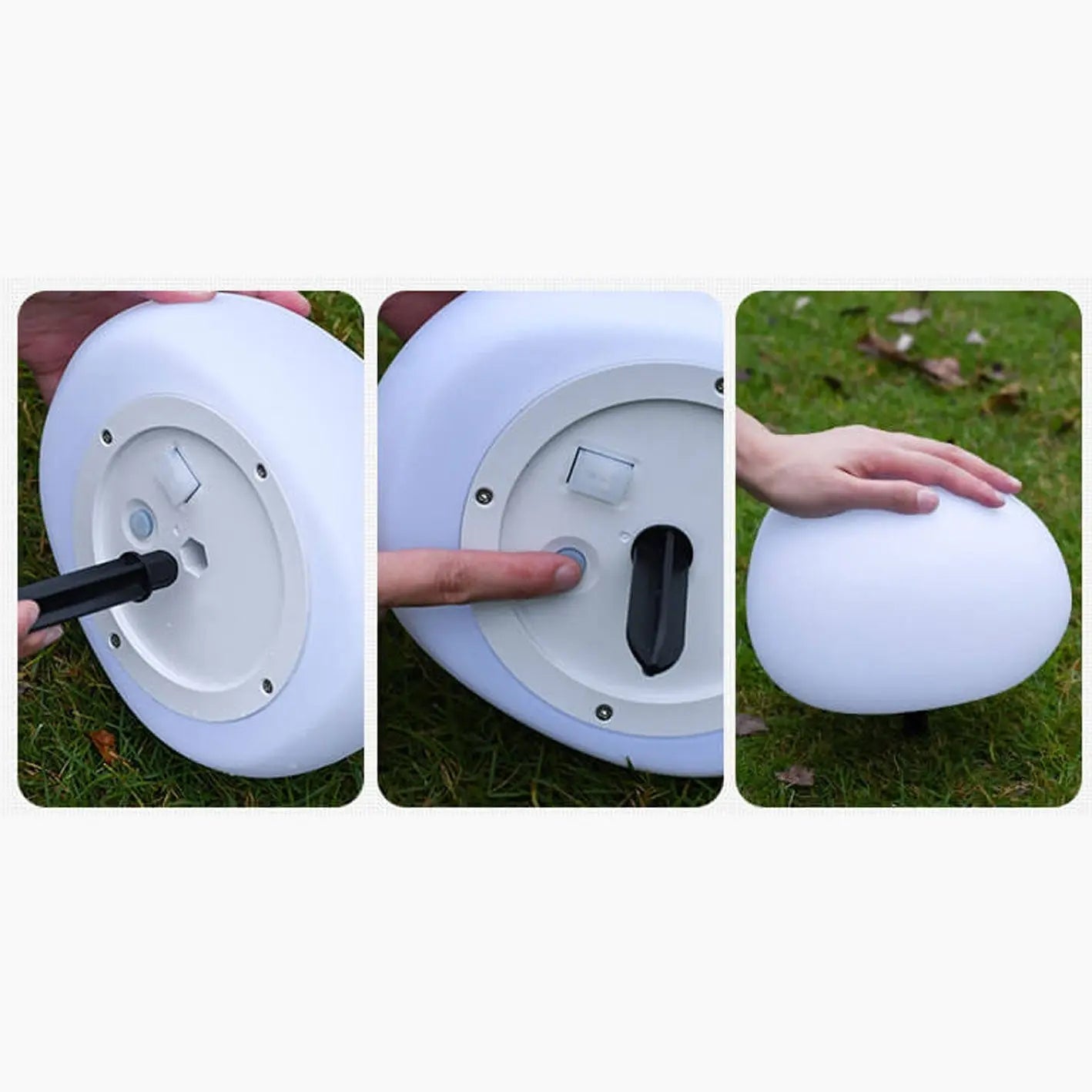 Solar Waterproof PE Spherical LED Outdoor Decorative Lawn Light Cuvalon