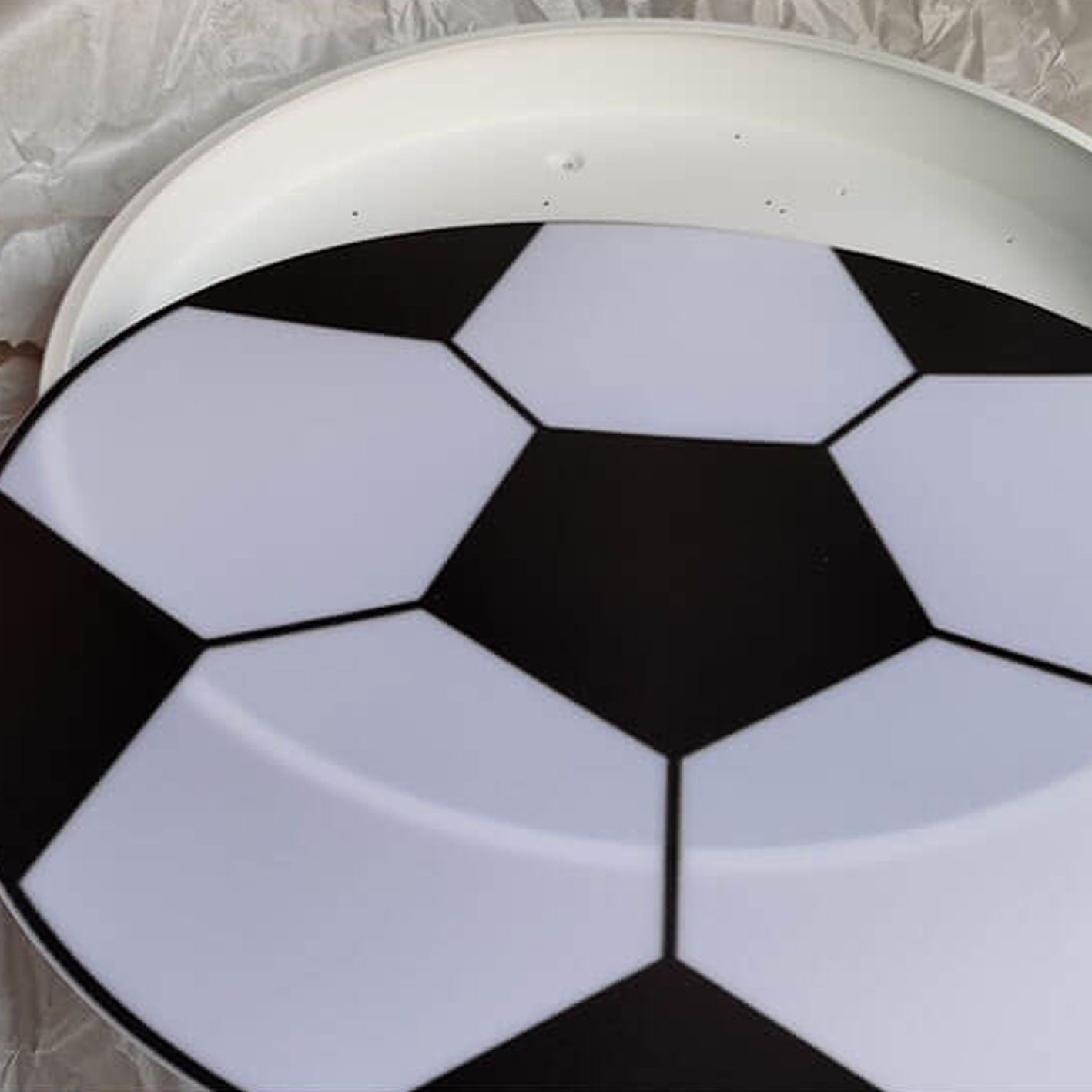 Cartoon Creative Round Football LED Kids Flush Mount Ceiling Light Cuvalon