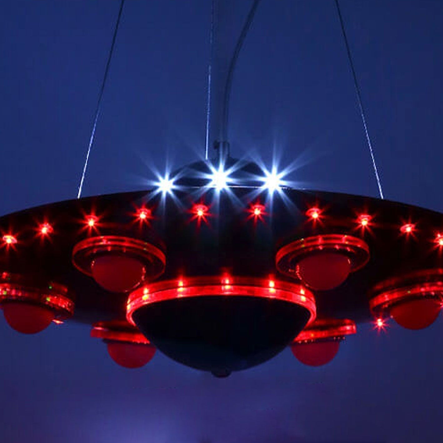 Creative Cartoon UFO Flying Saucer LED Kids Chandelier Cuvalon
