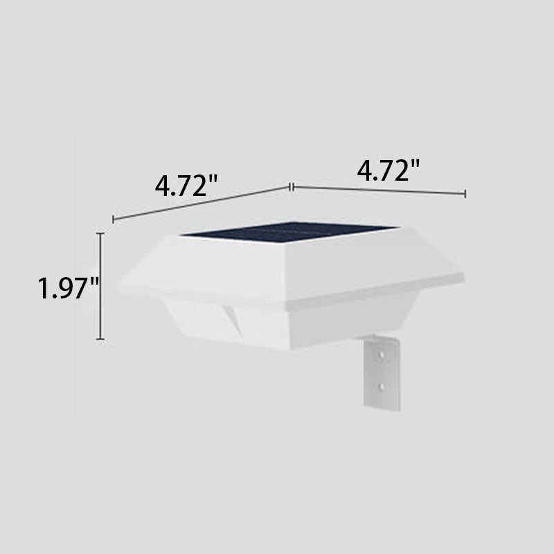 Solar UFO Shape Design Fence Light LED Outdoor Wall Sconce Lamp Cuvalon