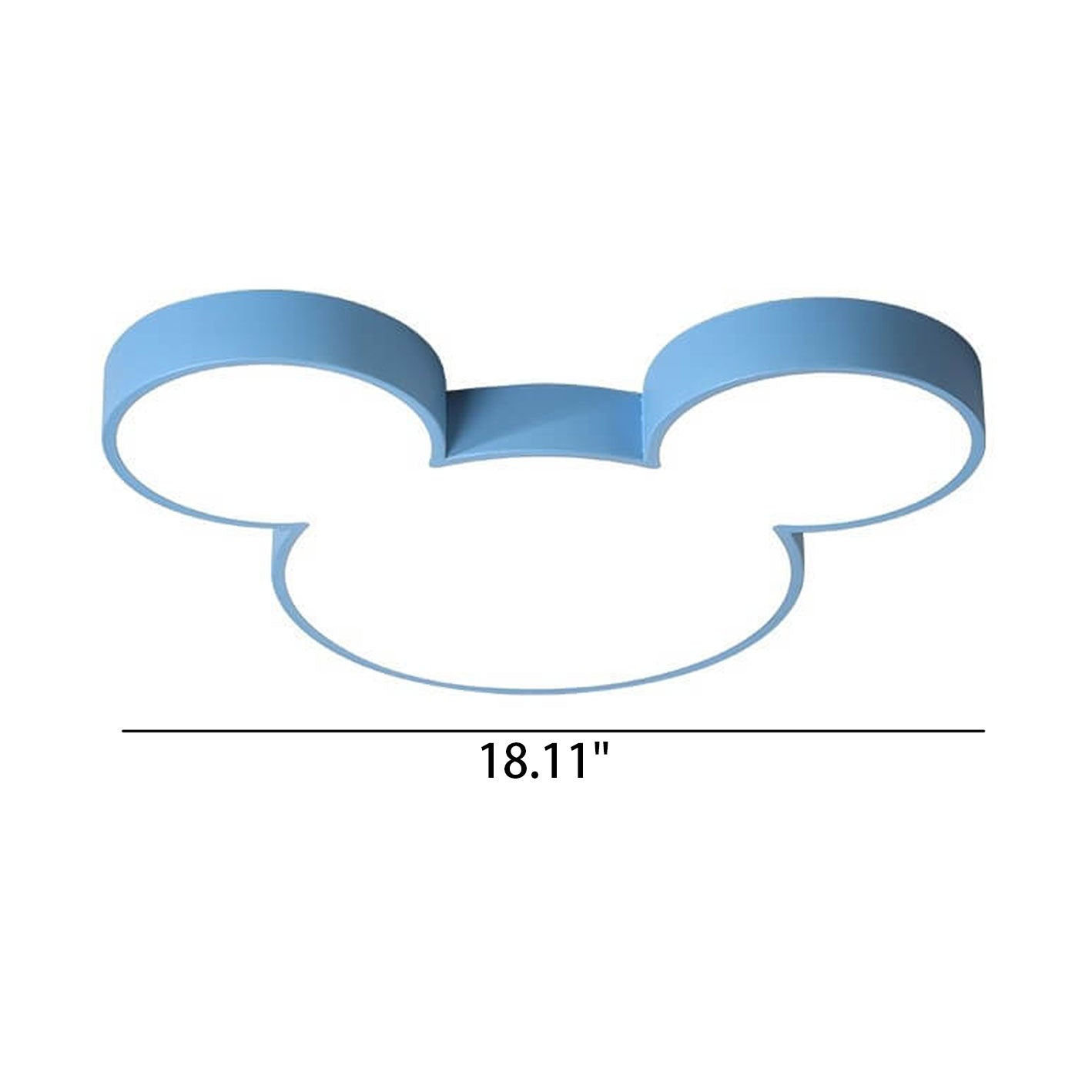 Mouse Cartoon Slim LED Flush Mount Ceiling Light Cuvalon