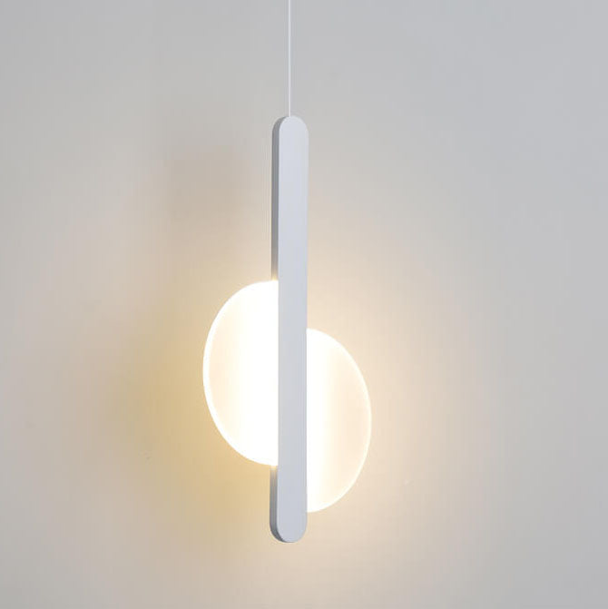 Modern Minimalist Metal Round Shape 1-Light LED Pendant Light Cuvalon