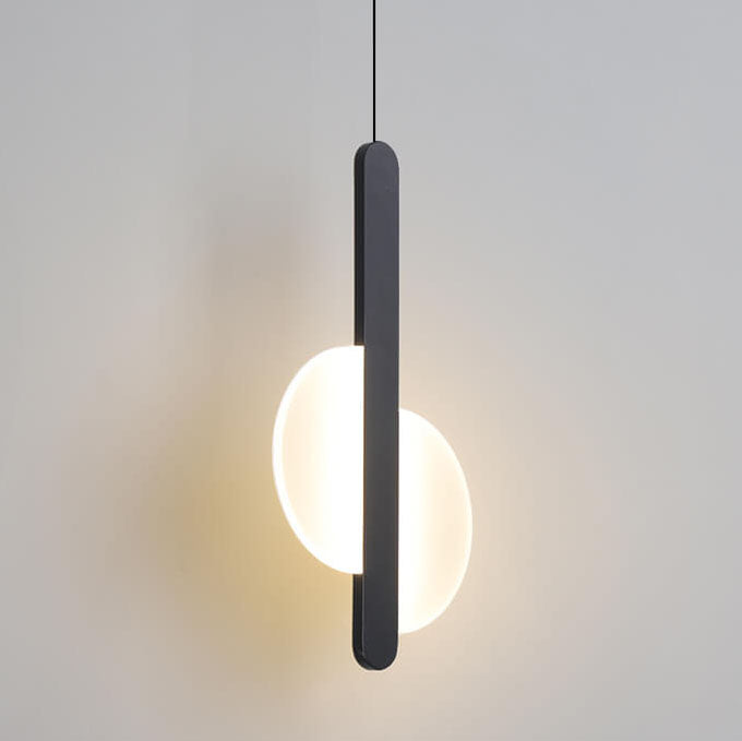 Modern Minimalist Metal Round Shape 1-Light LED Pendant Light Cuvalon