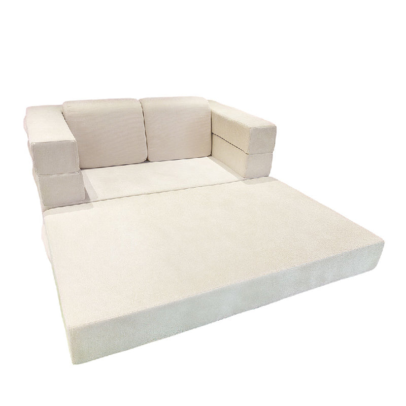 Modern Minimalist Foldable Sofa Bed For Living Room & Bedroom - Chenille Compression Convertible Couch With High Resilience Foam For Small Spaces Cuvalon