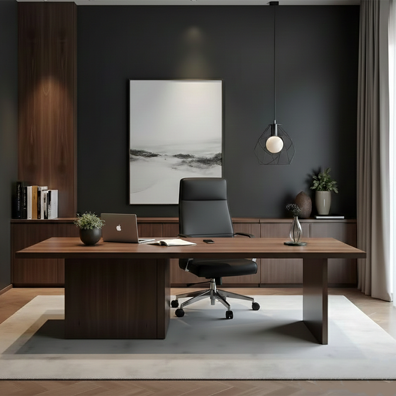 Modern Luxury Ergonomic Office Chair - Leather Executive Desk Chair Plywood & Metal Frame High-Density Foam With Wheels, Swivel, Adjustable Height & Reclining Function Cuvalon