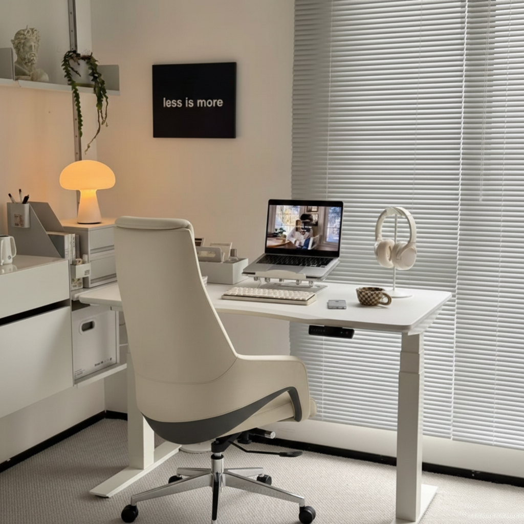 Modern Luxury Ergonomic Executive Office Chair - Adjustable Height Swivel Leather Plywood Metal Desk Chair With Wheels, Reclining Function & Aluminum Base Cuvalon