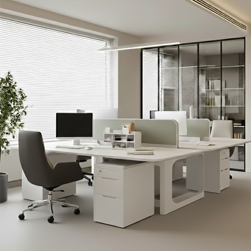 Modern Minimalist Ergonomic Leather Plywood Metal Office Chair Adjustable Swivel Desk Chair With Wheels - Mid-Back Comfortable Task Chair For Home Office Cuvalon