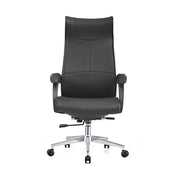 Modern Ergonomic High Back Leather Plywood & Metal Office Chair Executive Swivel Desk Chair With Headrest Lumbar Support Adjustable Rolling Computer Chair Cuvalon