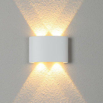 Modern Minimalist Aluminum Acrylic Waterproof LED Wall Sconce Lamp For Outdoor Patios Cuvalon