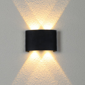 Modern Minimalist Aluminum Acrylic Waterproof LED Wall Sconce Lamp For Outdoor Patios Cuvalon