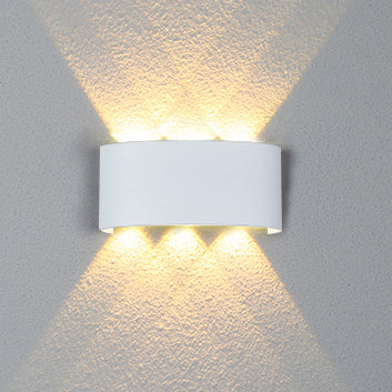 Modern Minimalist Aluminum Acrylic Waterproof LED Wall Sconce Lamp For Outdoor Patios Cuvalon