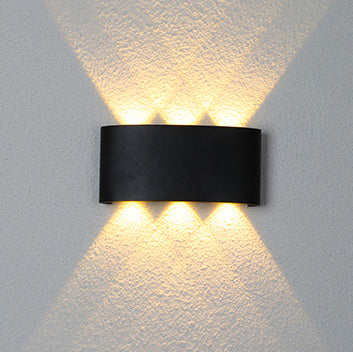 Modern Minimalist Aluminum Acrylic Waterproof LED Wall Sconce Lamp For Outdoor Patios Cuvalon