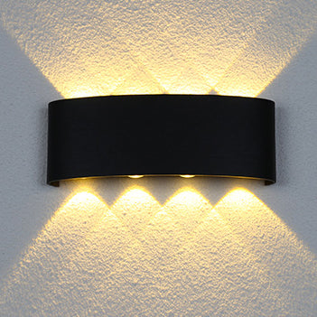 Modern Minimalist Aluminum Acrylic Waterproof LED Wall Sconce Lamp For Outdoor Patios Cuvalon