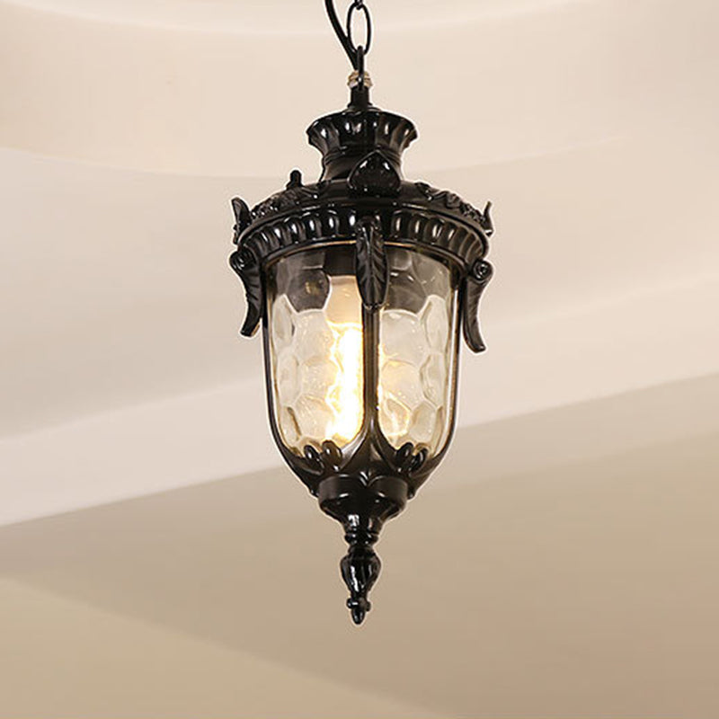 Traditional European Dome Conical Waterproof Aluminum Glass 1 - Light Pendant Light For Outdoor Patio Cuvalon