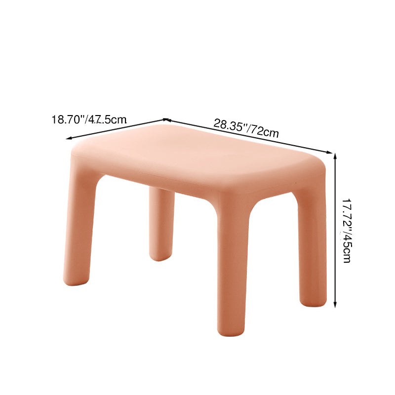 Modern Minimalist Rectangular PE Kids Desk & Chair Set For Bedroom & Living Room Cuvalon